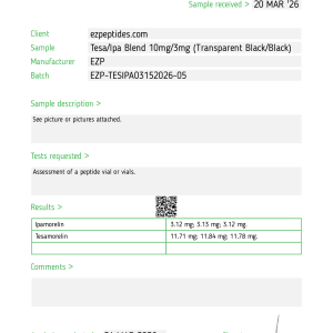 Tesamorelin / Ipamorelin Blend – 10mg / 3mg - Image 2