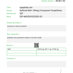 Buffered NAD+ 250MG - Image 2
