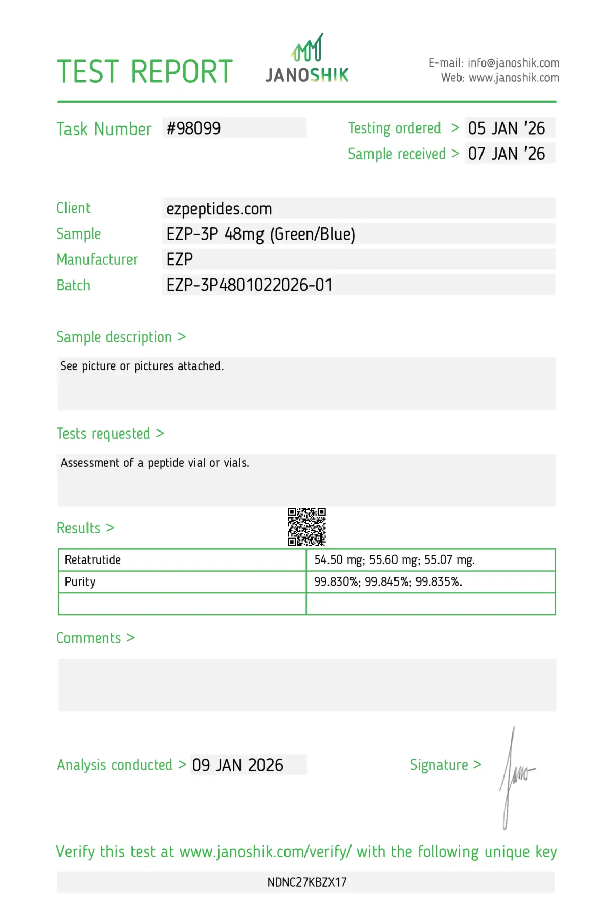 test-report-98099-1200x1770-1 EZP-3P 48mg – (10 vials/Kit) - Image 3