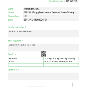 EZP-3P 12mg – (10 vials/Kit) - Image 3